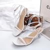 Sandals Women's 2024 Summer New High-heeled Sandals Wear Temperament Fairy Wind Stiletto Women Shoes
