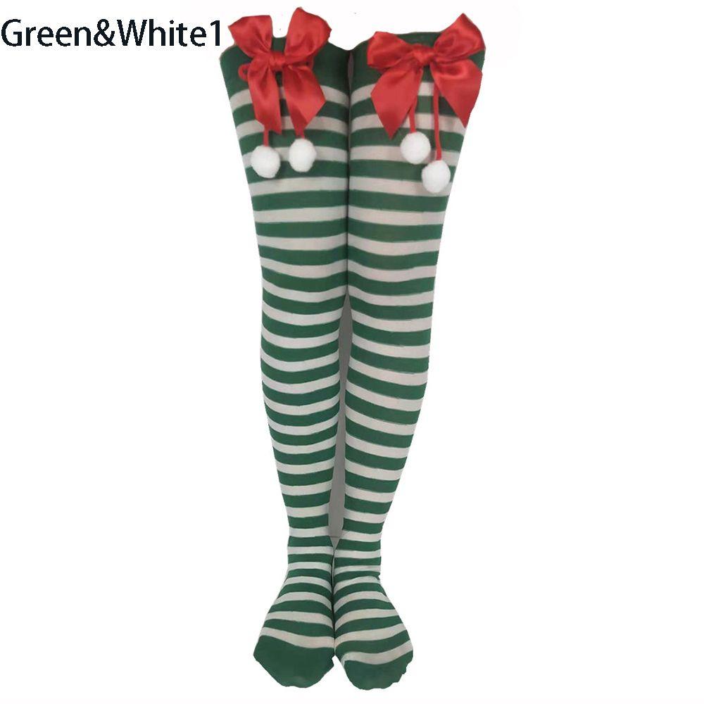 Bow Party Accessories Long tube Stockings Knee socks Christmas