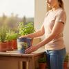 Industrial Bucket Farmhouse Style Tin Flowerpot Basket for