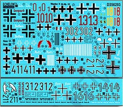 ECHELON Масштаб 1/35 Вторая мировая война Немецкая самоходная противотанковая установка Sd.Kfz.131 Marder II Пластиковая модель Декаль D356293