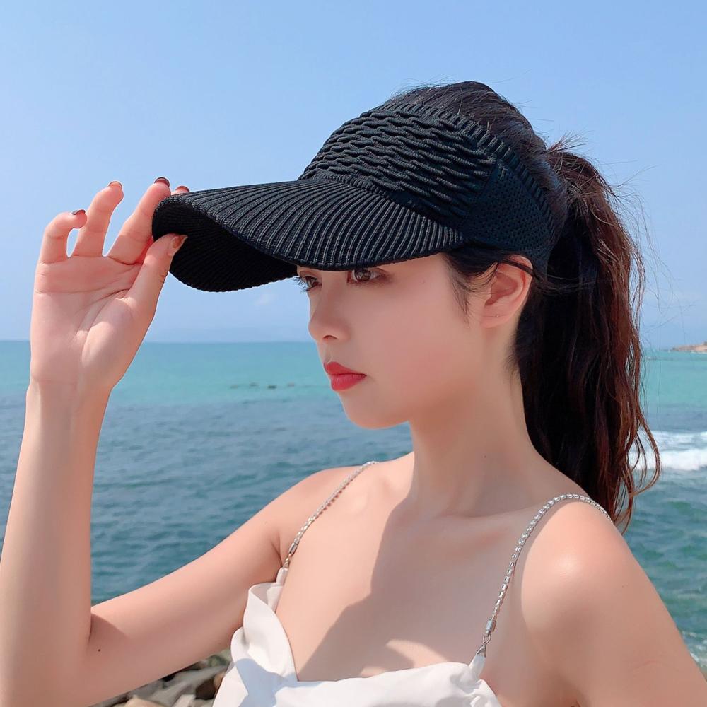 Sports Summer Women Travel Beach Empty Top Hat Visor Cap Sun Hat Baseball Hat