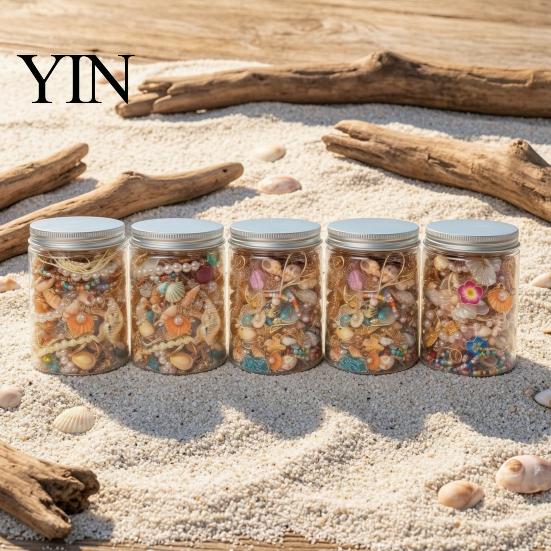 Случайный выбор украшений Mystery Jar для женщин, Смешанный набор с ожерельем, Винтажный ассортимент, Серьги, Кольцо, Браслет, Брошь, Прибрежный подарок, Семья, Друзья