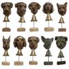 Resins Antique Dog Head Shape Doorbell With Welcome Sign Garden Porch Hanging Bells Decors For Pet Owners Gift