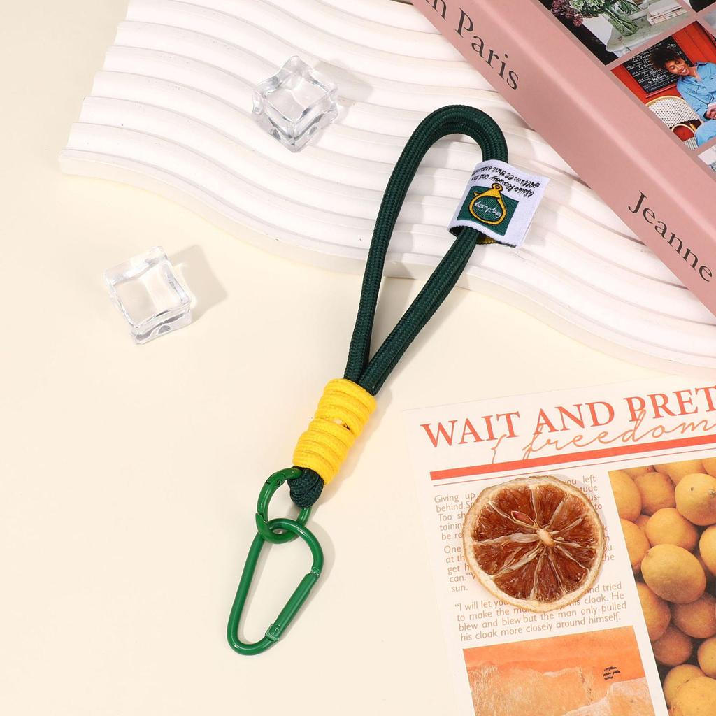 Wrist Style Colorblock Keychain Lanyard: Anti-Lost Short Backpack or Phone Pendant for Men & Women