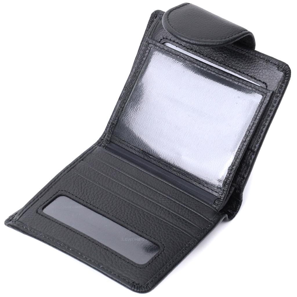 Vertical Wallet for Women Made of Genuine Leather ST Leather 22701 Black