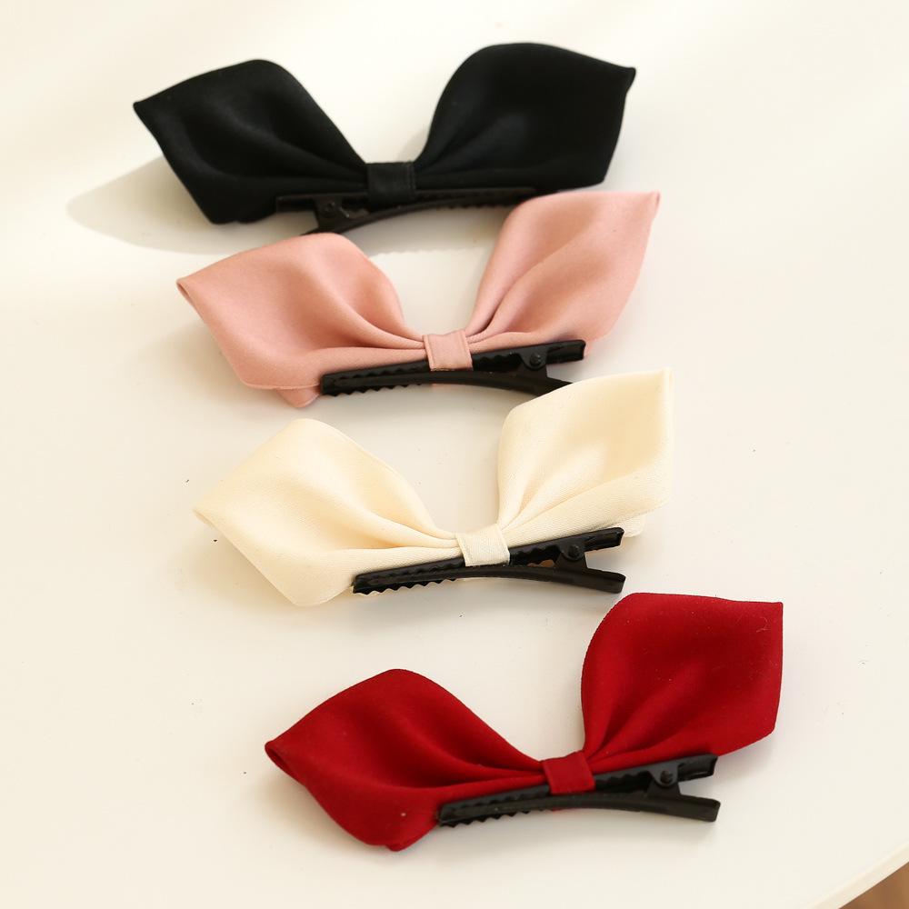 Заколка для волос с 3D-ушками кролика в корейском стиле для девочек - Красный аксессуар с бантом принцессы