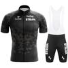 Men Women Cycling Jersey Set Short Sleeve Bib Shorts Breathable Moisture Wicking Bike Outfit