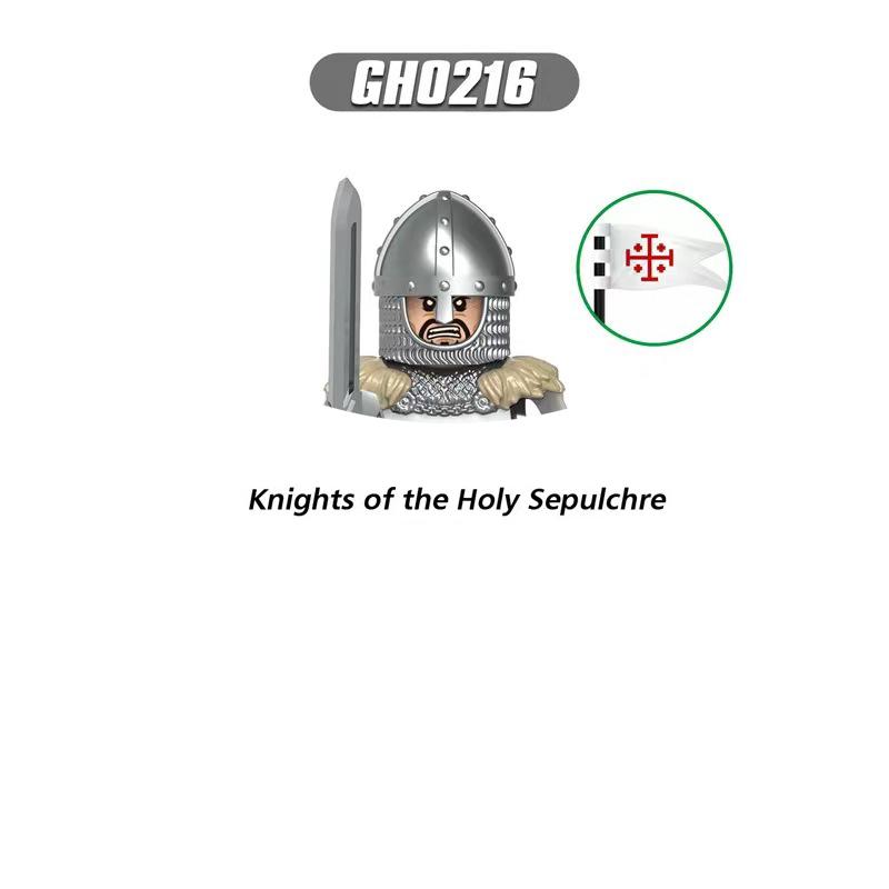 Средневековые Рыцари Серия Фигурки Строительные Блоки Воин Солдаты Стражники Львиное Сердце Больница Тевтонский Рыцарь Битва Пастор Детский Подарок