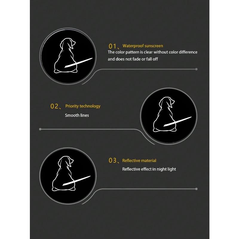 Dog Pattern Car Sticker