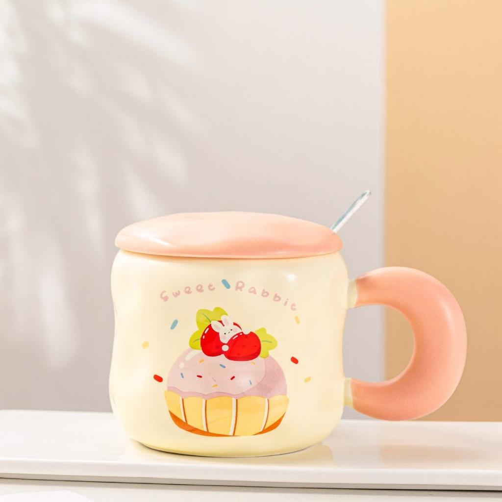 Нишевая керамическая кружка, большая ручная кружка, симпатичная стильная кружка, высококачественная ложка, чашка для воды, кофе, молока, чая