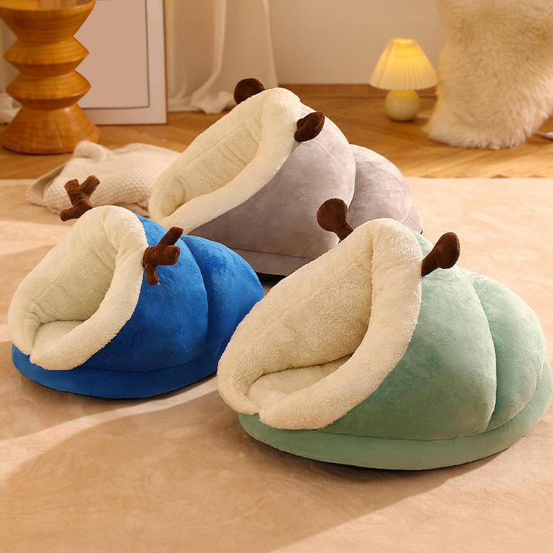 Cat Sleeping Bag Thickened Pet Sleeping Bag Warm Detachable and Washable Round Cat Nest Pet Bed Small Dog House Pet Nest