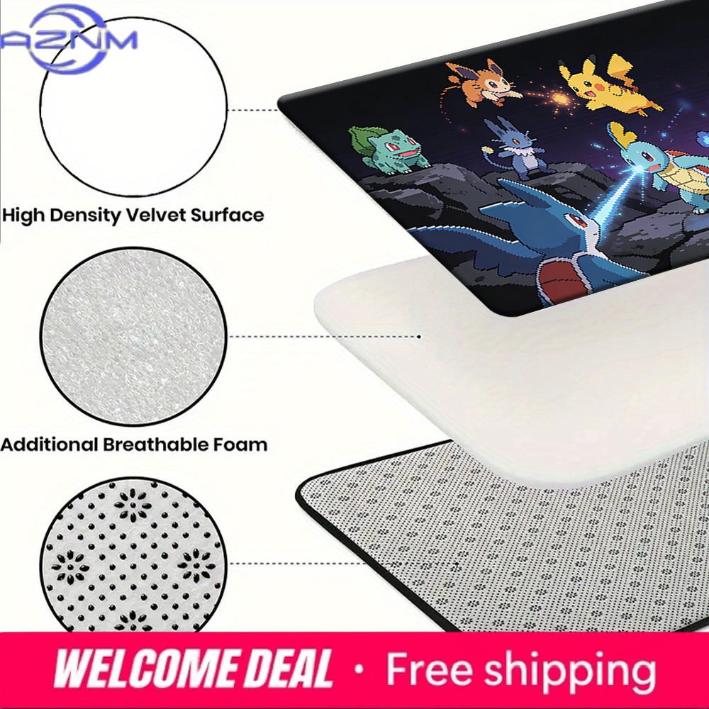 Pixel Style Pokemon Characters Print Non-Slip Doormat for Home Indoor Outdoor Decor