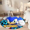 Sonic Round Floor Mat Perfect for Kitchen Outdoor Entryway Game Room Anti-slip Round Rug Anime Office Decor Wedding Party Gift