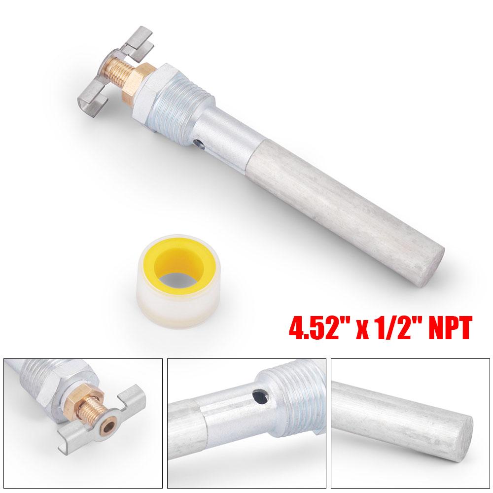 Анодный стержень для водонагревателя RV 3/4''NPT/234 мм, 1/2''NPT /115 мм Длина Надежная защита для пригородных водонагревателей Анодный стержень