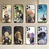 V-Violet E-Evergarden Чехол для телефона для iPhone 17, 16, 15, 14, 13, 12 Plus, Max Мягкий силиконовый черный чехол
