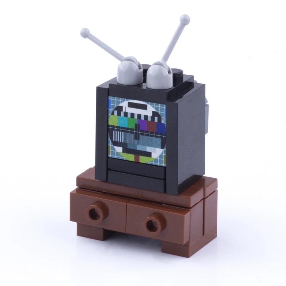 MOC City House Building Block Kitchen Office Bedroom Piano Bed Sofa icebox Lamp Bookshelf Fish Tank Bricks Set Toys