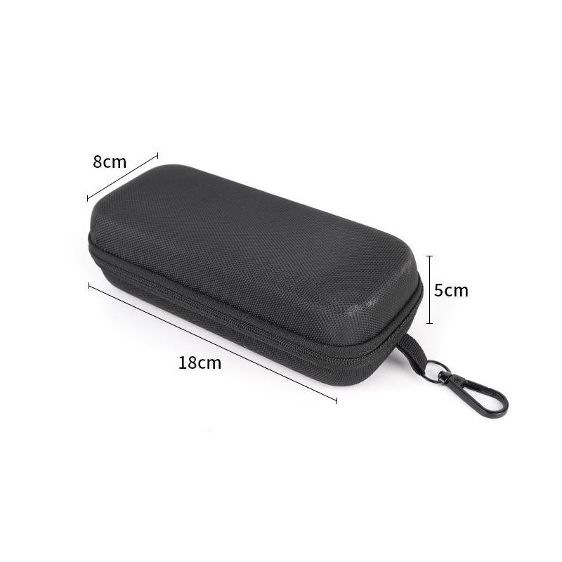 Protective Hard Shell Double Compartment Glasses Storage Box Shockproof Portable Car Zipper Double Lens Case