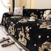 Chenille All-Season Universal Couch Camping Blanket Dust Guard Cat-Proof Flowers Cats Sofa Cover Full Coverage Non-Slip Couch