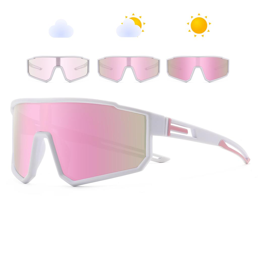 New cycling polarized color-changing sunglasses men's and women's outdoor sports anti-ultraviolet colorful goggles eye protection glasses
