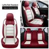 All-Season Nappa Leather Car Seat Cover - Universal Full Coverage Europese/Amerikaanse Design