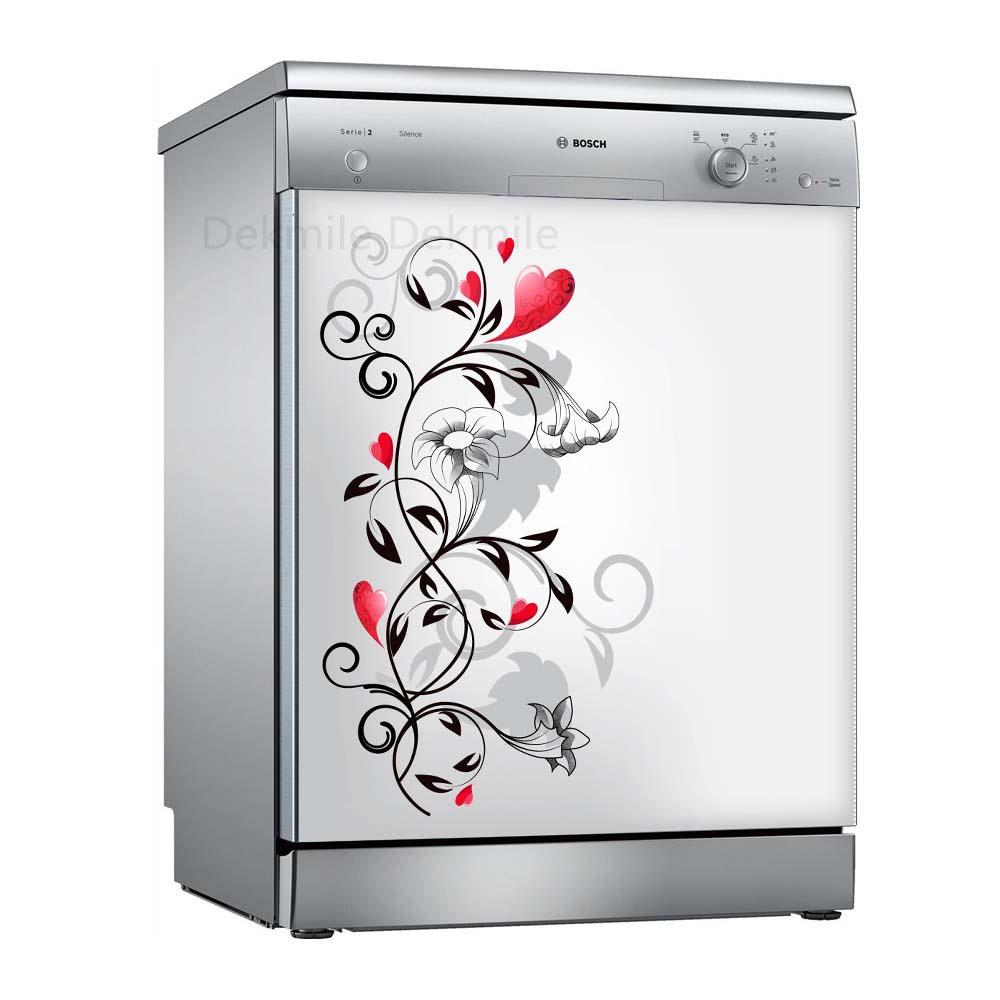 Чаша для мытья цветов, самоклеящиеся наклейки для посудомоечной машины, настенная дверная крышка, кухонные украшения, аксессуары, подарок, целая пленка, наклейка на обои