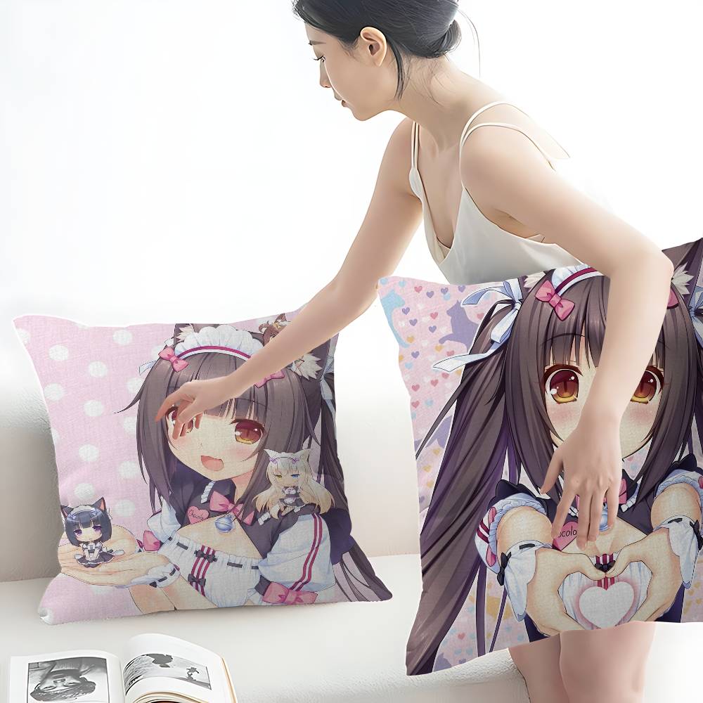 Аниме Nekopara Персонализированная Наволочка Чехол от Пыли Спальня Детская Вечеринка Декор Наволочка День Рождения Подарок для Детей