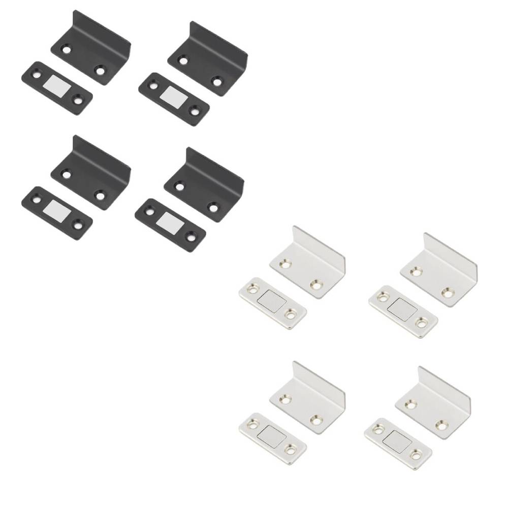 1-10PCS Ultra Thin Latch Cupboard L Type Door Closer Cabinet Catches Door Stopper Furniture Fittings Strong Magnetic Door Closer