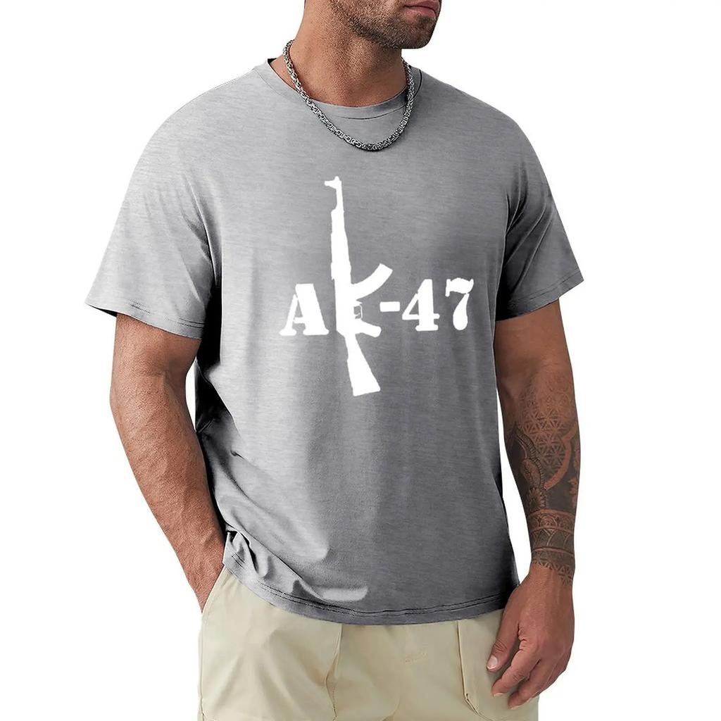 Футболка AK-47 Футболка Harajuku с коротким рукавом 100% хлопок Графика Футболка Топы