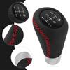 Car Gear Knob With 4 Adaptive Parts,Leather 5 Speed Knobs For Replacement Broken Knobs,Universal Non-Slip Manual Knob Car Interior