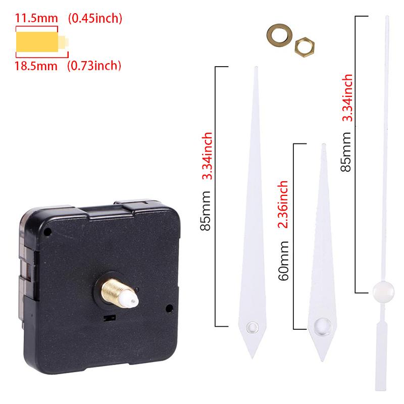 Часовой механизм Бесшумный кварцевый механизм Машинка Настенные стрелки Указатели Набор Часовой механизм Настольный Длинный вал DIY Часы Запчасти для ремонта