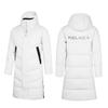 Kelme Lightweight Long Down Warm and Hooded Duck Down Bench Coat Size Men's Coat, Comfortable, (White, 2XL)
