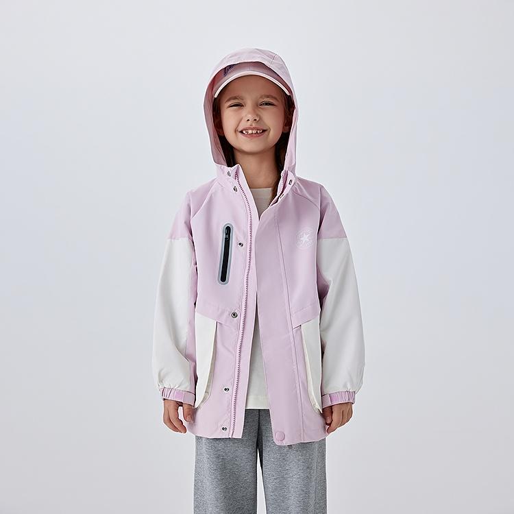 Converse Jackets & Coats Leather Pink Children Aged 3 7 Years Old Kids' CV2512681PS-003