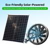 Solar Powered Fan for Camping Outdoor 20W Solar Panel Fan Kit 3000 RPM IP65 Waterproof Versatile for Homes RVs