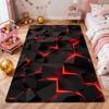Neon Geometry Indoor Rug Durable Stainresistant Easyclean Carpet For Bedroom Kitchen Bathroom Home Decor Birthday Gift