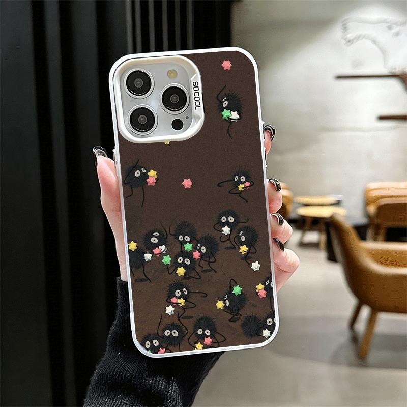 Аниме GIBI S-Susuwataris Милый Мягкий Чехол для Телефона для iPhone 15 16 17 Pro Max 17Air 16E 14 Plus 13 12 Mini Ударопрочный Чехол Задняя Сторона