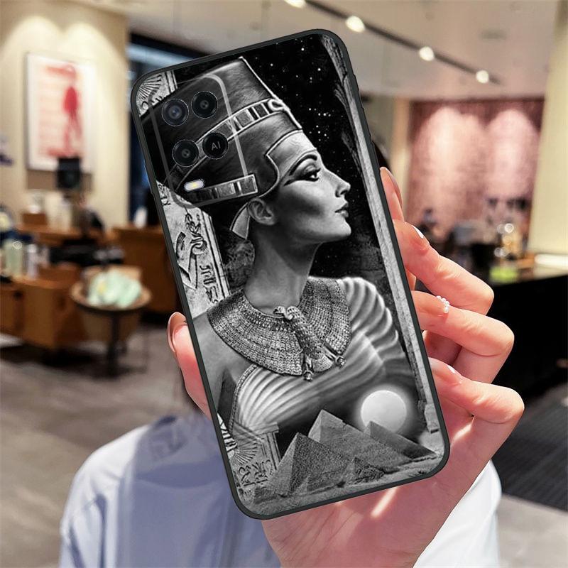 Египет Нефертити Анубис Анх Чехол Для Oppo A78 A98 A79 A18 A38 A58 A40 A60 A80 A16 A76 A96 A15 A74 A94 A54 A17 A77 Чехол