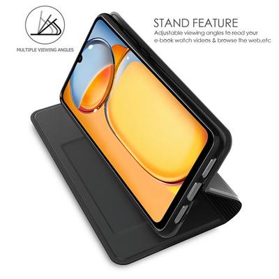 Чехол для Xiaomi Redmi Note 13 4G с магнитной адсорбцией, противоударный кожаный чехол для телефона
