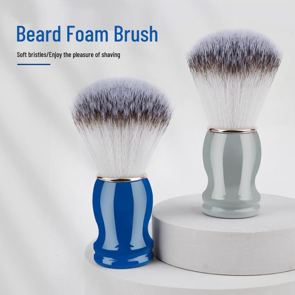 Мужская кисть для лица с мягкой щетиной - Классическая ручная кисть для бритья и намыливания для мыла или крема для бритья и ухода за бородой.