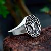 Iron Warrior Viking Tree of Life Vintage Men's Ring