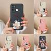 Casing For Oppo Realme V15 Q5i X2 X7 Q5 Q Q3 F29 A5 Q3i V13 Pro Lovely Kitten Pattern Soft Liquid Silicone Dustproof Protection Cases For Oppo Housing
