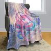 Cartoon Octopus Flannel Blanket Living Room Bedroom Decorative Blanket Lunch Break Blanket Blanket