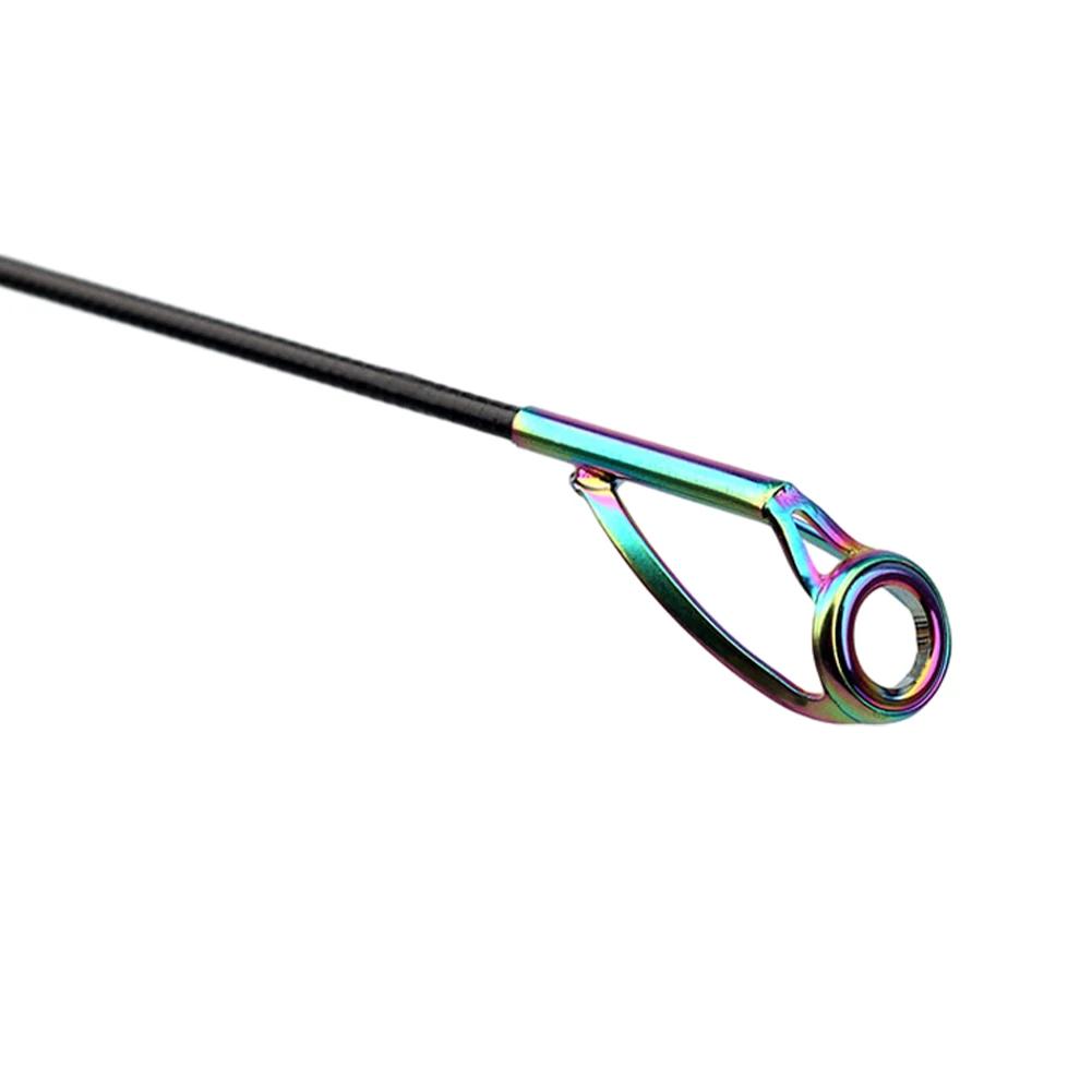 5Pcs Fishing Rod Tip Guides Repair Kit DIY Stainless Steel Frames Ceramic Ring Spinning Casting Fishing Rod Tackle Tool