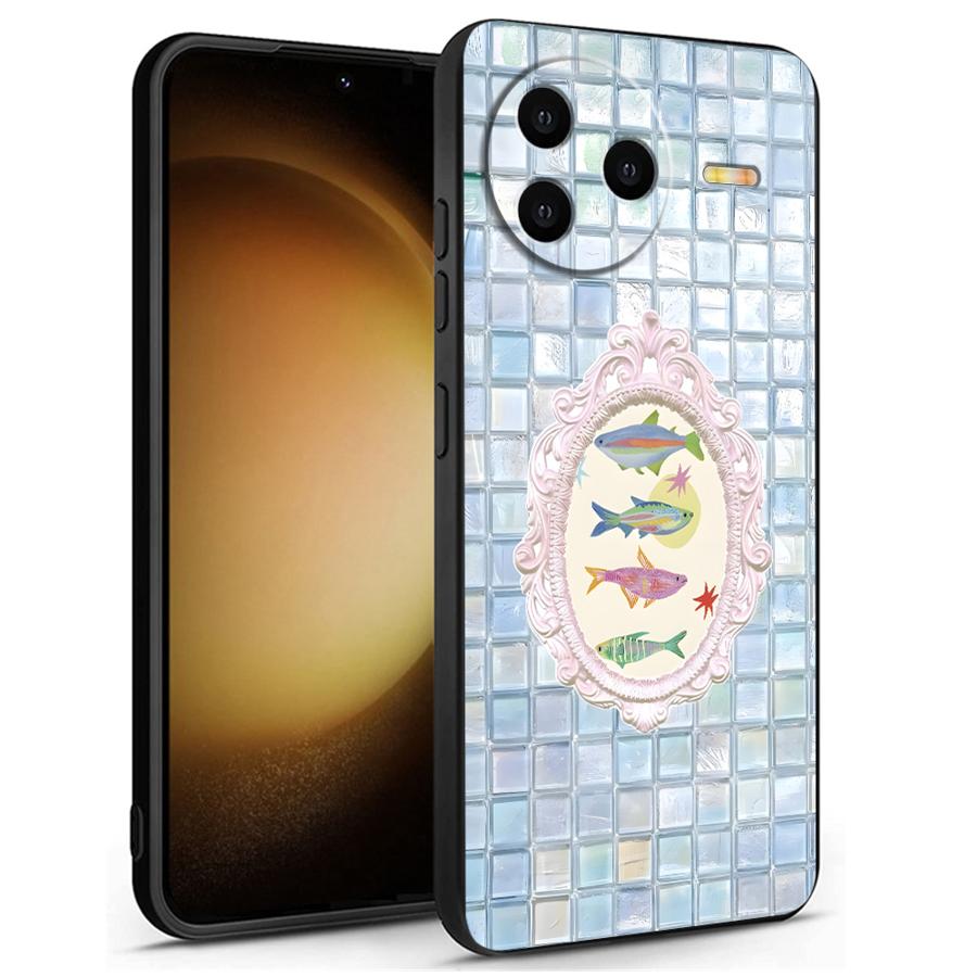 Чехол для телефона Funda для Xiaomi Redmi A1 A2 Plus 13C A4 A5 12C K40 K80 Pro 14C A3 9 10 Мультяшная Креативная Рыба