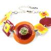 NOA [J1965] - Дизайнерский браслет «Раскраска» желтый, оранжевый, красный