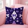 Colorful checkered pattern Cushion Cover Pillow Case Soft Skin Friendly Fabric Comfort  Concealed Zipper