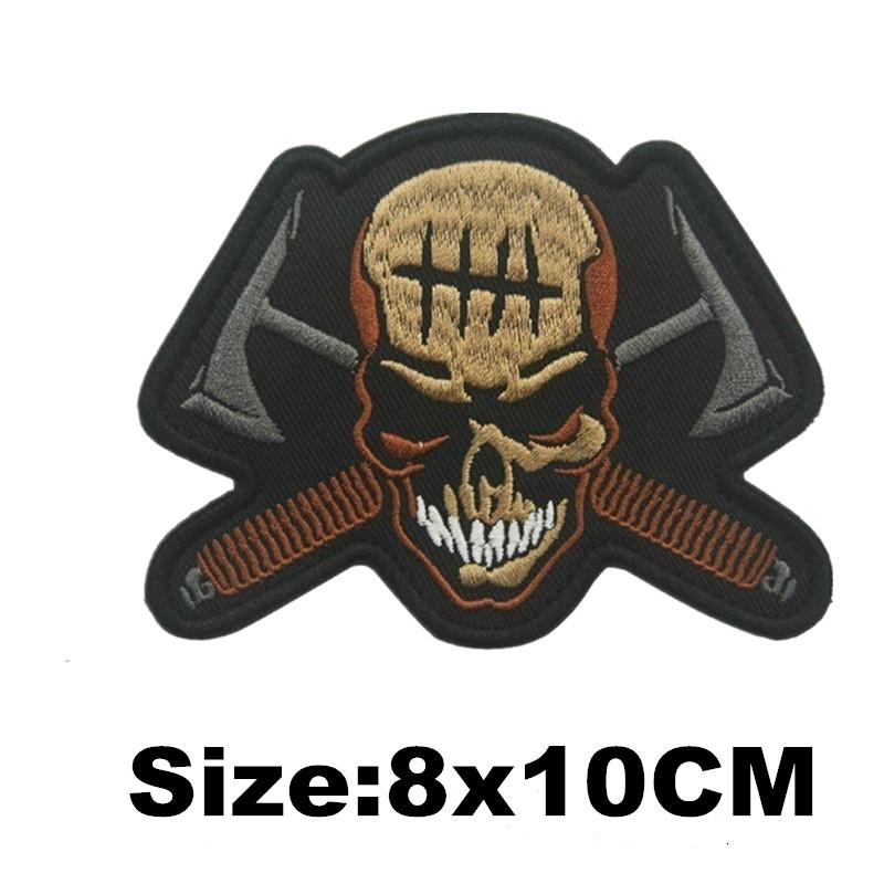 Значки с черепом, нашивки с вышивкой на липучке, декоративные нашивки, нарукавные повязки, аксессуары для одежды, съемные знаки отличия