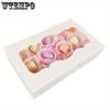 20pcs Cookie Boxes White Bakery Boxes with Window Treat Boxes Present Boxes for Chocolate Covered Strawberries Desserts Donuts Muffins Candies