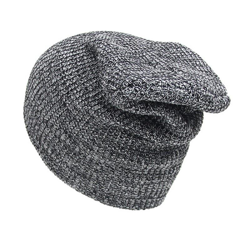 Winter Unisex Cotton Knit Hat Baggy Beanie Hat Crochet Outdoor Ski Cap Mask Skullies Toucas Gorros
