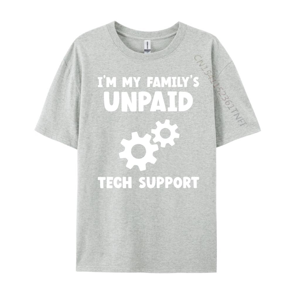 I M My Family Unpaid Tech Support It Nerd Geek Computer Oversized T Shirt Men Mens Christmas Graphic Tee Shirt