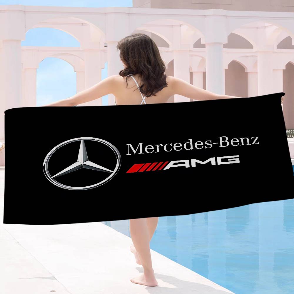CQQ1 M-Mercedes-B-benz Big Microfiber Beach Towels Quick Dry Towel Sand Beach Towels Pool Towel for Travel Swim Pool Yoga